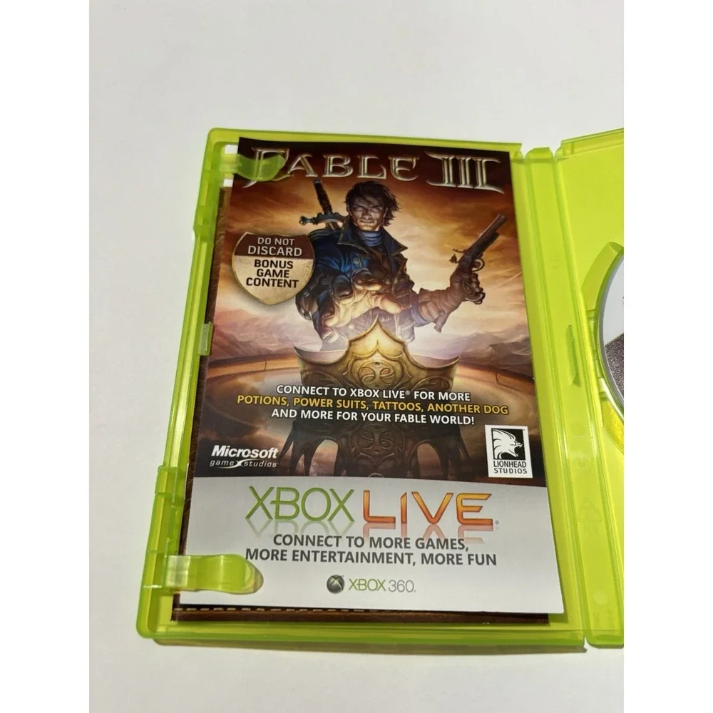 Fable 3 III (Microsoft‎ Xbox 360, 2010)  COMPLETE GAME STUDIOS LIONHEAD MATURE